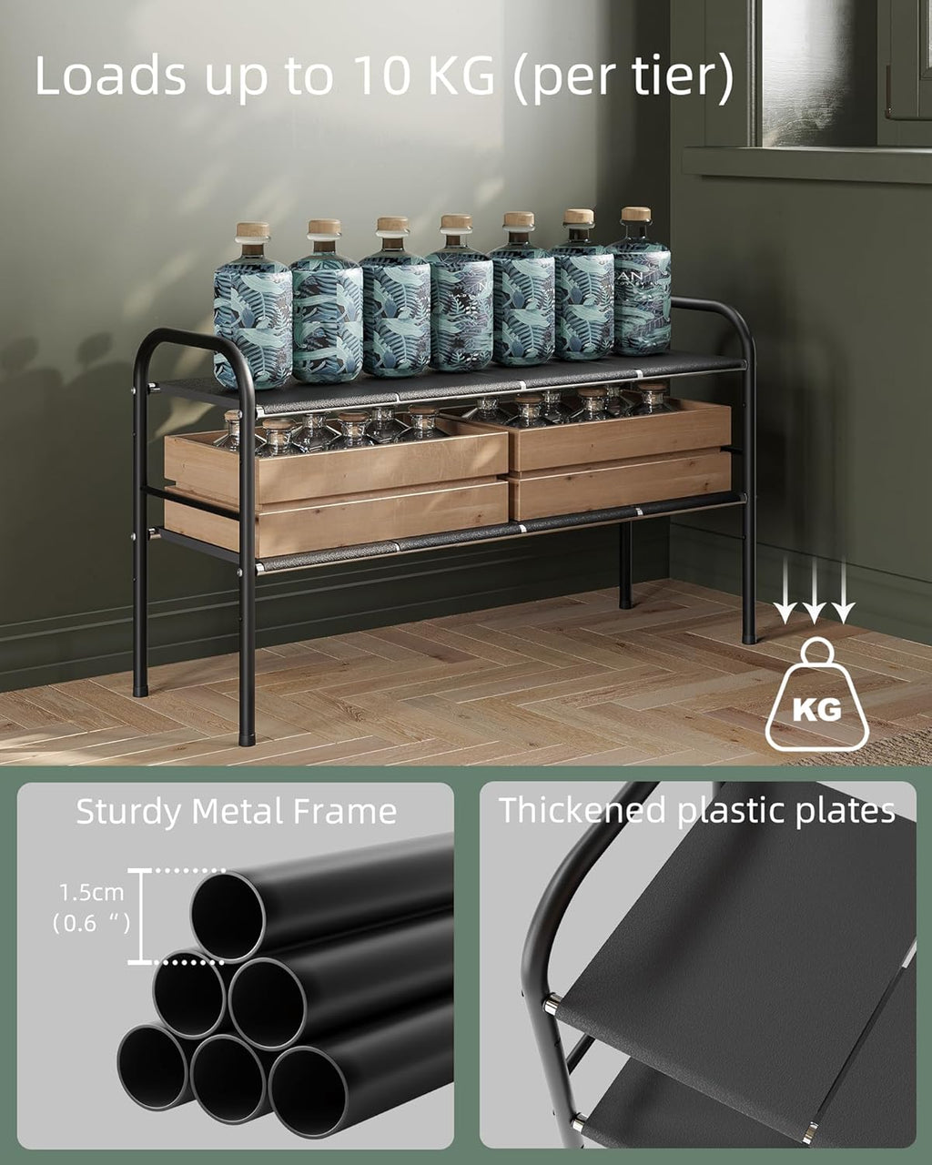 NETEL Under Sink Organizer 2 Tier Expandable Cabinet Shelf W328