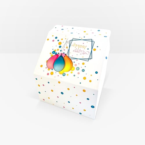 FETTIPOP Merry Christmas Exploding Confetti Gift Box, Pop Up Surprise, Prank Gift Wrapping Idea E58876