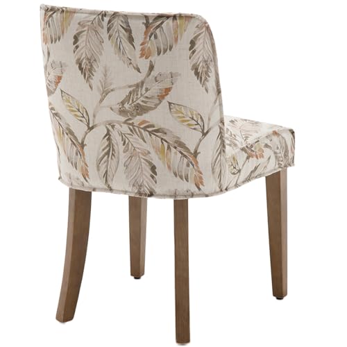 Upholstered Dining Chairs Set of 2, Farmhouse Cane Back Rattan Side Chairs, White S588127