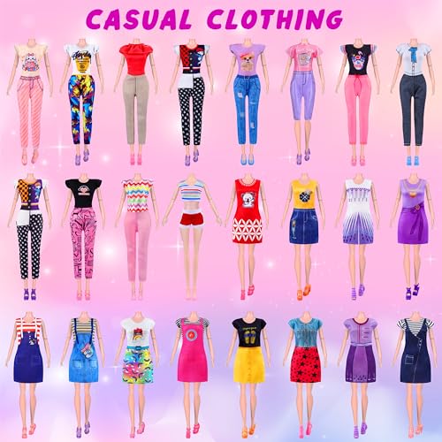 342 Pcs Doll Clothes and Accessories Playset for Girls G903