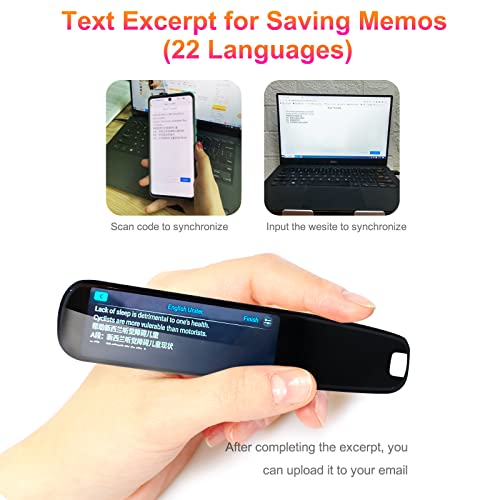 Upgraded Translation Pen Scanner, OCR Digital Pen Reader for Students R366802