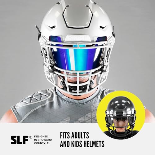 SLEEFS Football Helmet Visor Tinted Shield for Youth & Adult Helmets A5386
