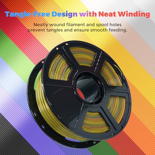 FLASHFORGE Silk PLA Filament 1.75mm, 1kg Spool V8381