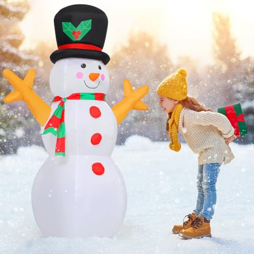GOOSH 5 FT Christmas Snowman Inflatable Outdoor Yard Decoration R840