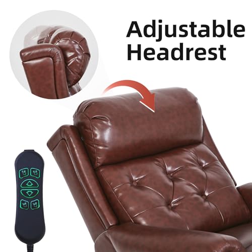 Oversized Power Lift Recliner Chair for Elderly with Massage and Heat T36815