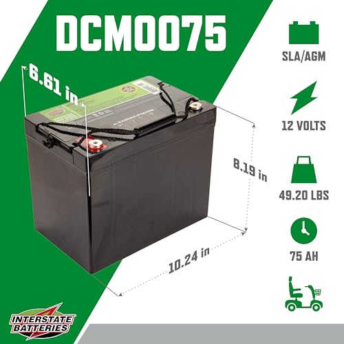 Interstate Batteries 12V 35AH AGM Deep Cycle Battery Y97773