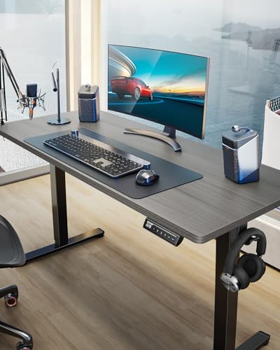 ErGear Height Adjustable Electric Standing Desk 48 x 24 Inches, Walnut S608