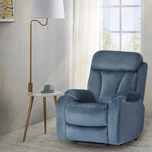Power Lift Recliner for Elderly with Remote Control, Navy Blue P60192
