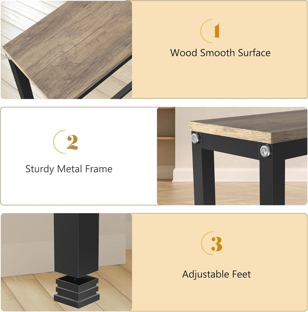 70.9" Console Table with Power Outlet and Charging Station E80633
