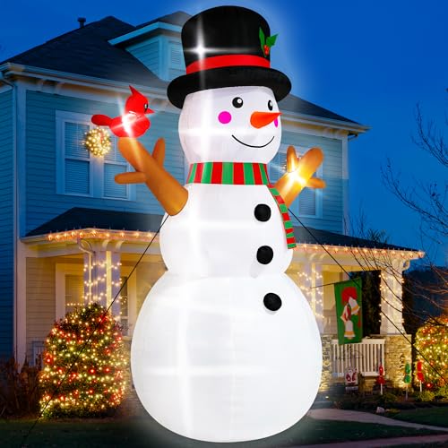 16FT Christmas Inflatable Snowman with LED Lights Outdoor Yard Decor N561071