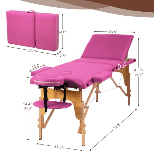 PayLessHere Massage Bed Portable Folding Spa Table with Non-Woven Bag P611882