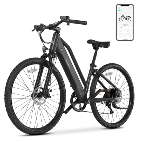 Electric Bike for Adults,Electric Bicycle 23MPH,26" Tire,Peak 500W Motor,Range 40 Miles,7-Speed,Commuter Electric Bike with 360Wh Removable Battery,LCD Display,Suspension Fork