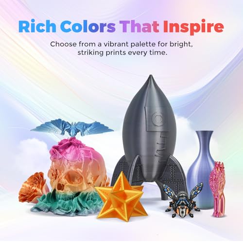 FLASHFORGE Silk PLA Filament 1.75mm, 1kg Spool V8381