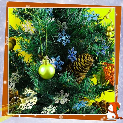 1600 Pieces 3 Size Snowflake Glitter Confetti for Christmas Party Table Decor P404201