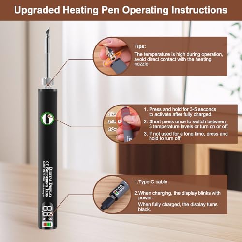 Vinyl Floor Repair Kit with Heat Pen - 11 Colors Hardwood Wax Markers I8626