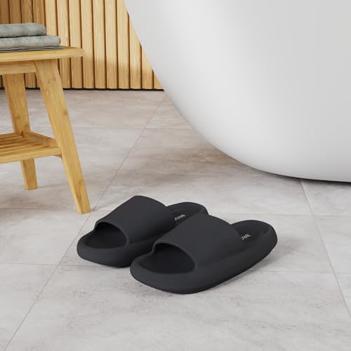 BRONAX Pillow Slippers for Women and Men, Cushioned Thick Sole B486351