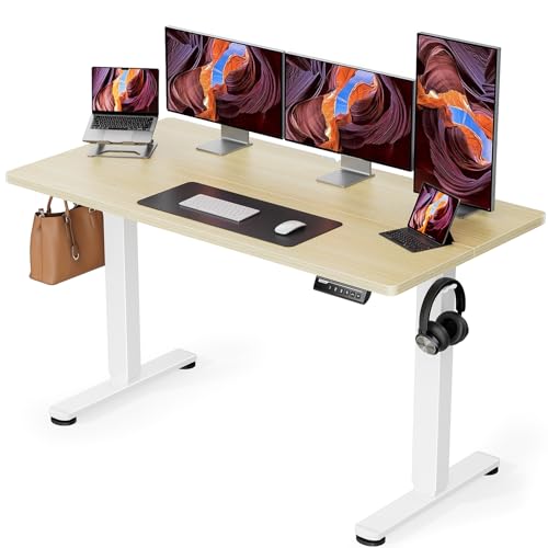 ErGear Height Adjustable Electric Standing Desk 48 x 24 Inches, Walnut S608