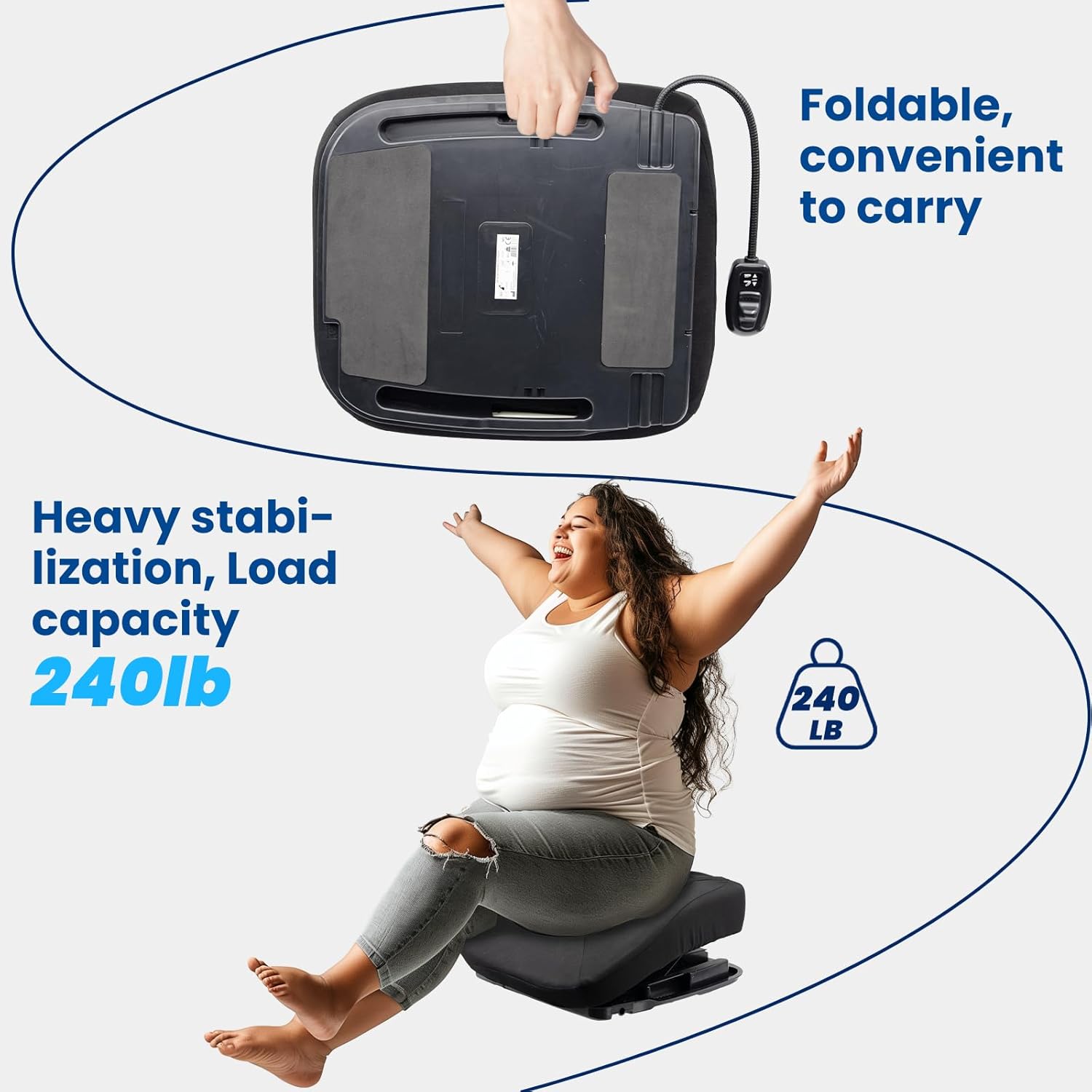 Electric Lift Cushion for Elderly Sit to Stand Assist, 300lbs B14615