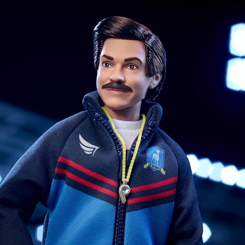 Barbie Signature Fashion Doll Ted Lasso Blue Tracksuit AFC Richmond Logo Y67517