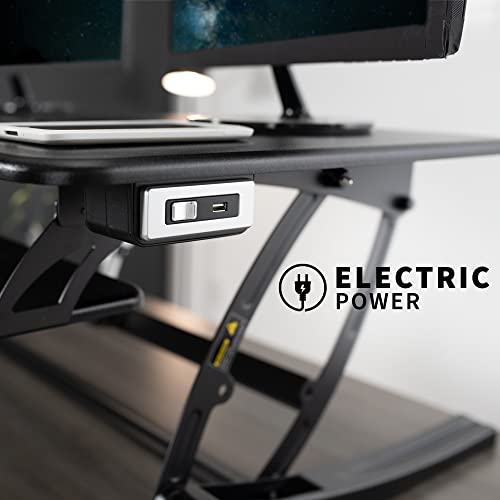 VIVO 36 inch Electric Stand Up Desk Converter, Black U953