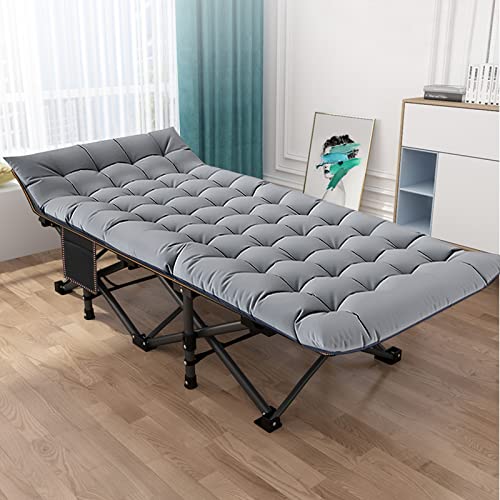 LILYPELLE Folding Camping Cot, Extra Wide Heavy Duty with Carry Bag Z15817