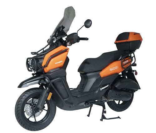 HHH Tank 200 DLX EFI Scooter Vitacci 200cc Motorcycle with Windshield and Rear Trunk I4952