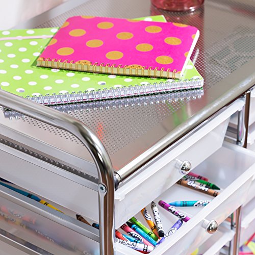 Honey-Can-Do Rolling Storage Cart with 12 Plastic Drawers J533829