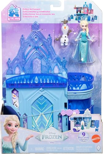 Mattel Disney Princess Storytime Stackers Elsa Ice Palace Dollhouse with Doll & 8 Pieces S8121