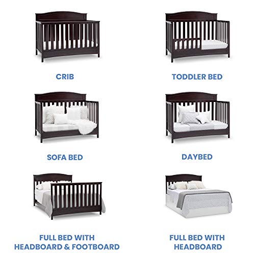 Delta Children Emery 4-in-1 Convertible Baby Crib, White K6178