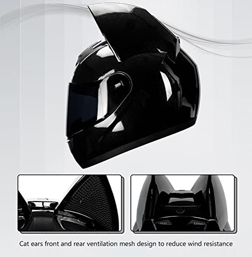 Cat Ear Full Face Motorcycle Helmet with Removable Liner G390276