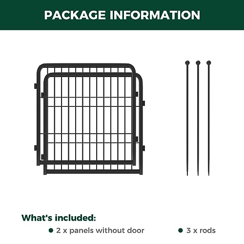 FXW Rollick Dog Playpen 32 Inch 16 Panels for Small and Medium Dogs E405995