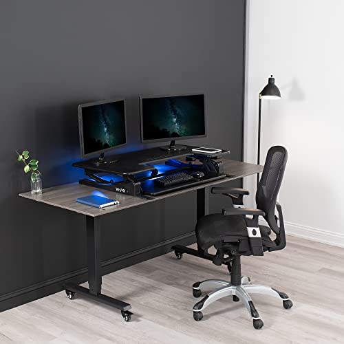 VIVO 36 inch Electric Stand Up Desk Converter, Black U953