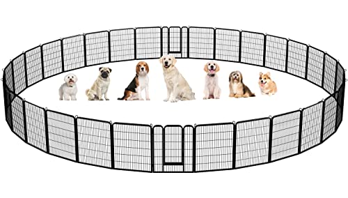 Yaheetech Dog Playpen Outdoor 40 Inch 8 Panels Metal Pet Fence I4784