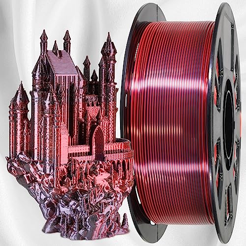 MIKA3D Bicolor Silk PLA 3D Printer Filament Bundle, 1.75mm, 6 Spools V5573