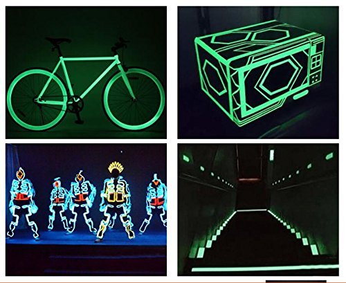 Glow in The Dark Tape 33ft x 0.5in Luminous Safety Egress Markers for Stairs, Walls, Steps F446917
