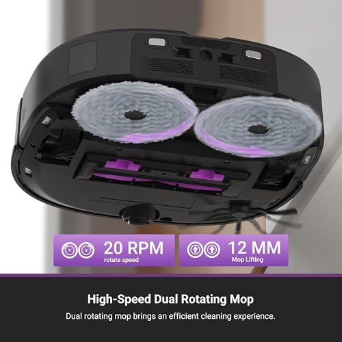 Eureka E20 Plus Robot Vacuum and Mop with Bagless Self-Emptying Station M765