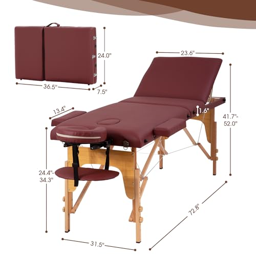 PayLessHere Massage Bed Portable Folding Spa Table with Non-Woven Bag P611882