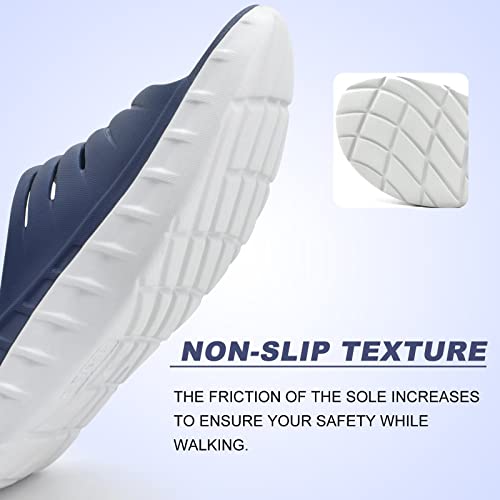 KuaiLu Men's Recovery Sandals Orthotic Cushion Open Toe Sport Slides D332788