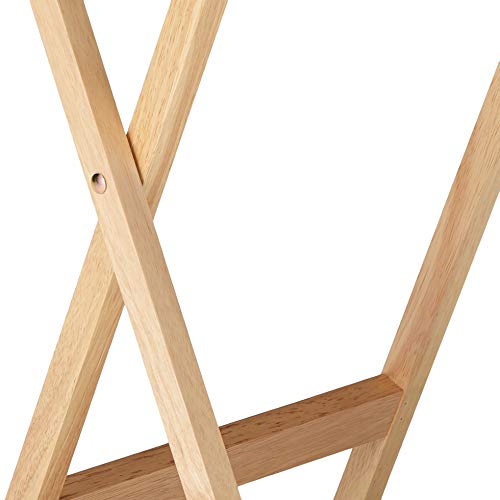 Winsome Alex Set of 2 Foldable Snack Tables, 26", Natural E793329