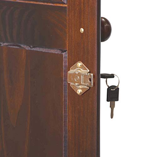 Palace Imports Solid Wood Grand Armoire Wardrobe Closet, Java A359437