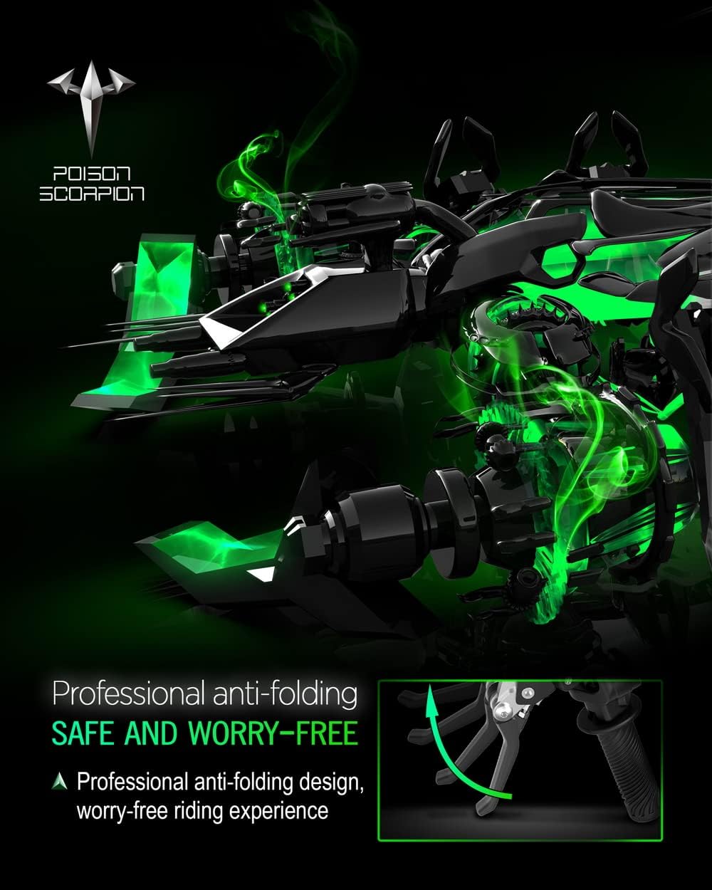 POISON SCORPION Black Brake Clutch Levers for CRF250R CRF450R K847