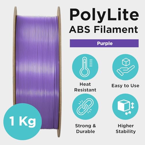 Polymaker PolyLite ABS Filament 1.75mm Black, 1kg F638424