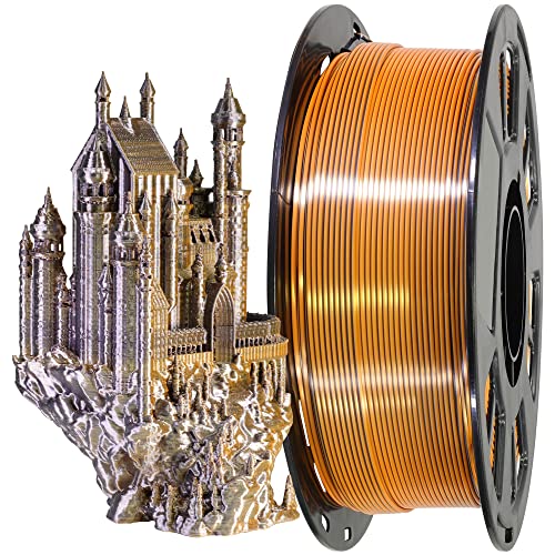 MIKA3D Bicolor Silk PLA 3D Printer Filament Bundle, 1.75mm, 6 Spools V5573