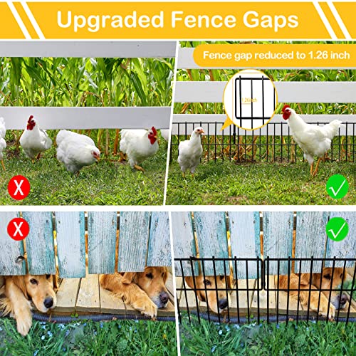 Animal Barrier Fence 12in x 28ft Rustproof Metal Garden Border for Rabbit and Dog H102383