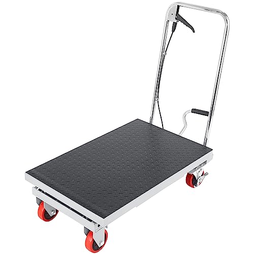 VEVOR Electric Lift Table 330 lbs Capacity, Height Adjustable, Black Y3219