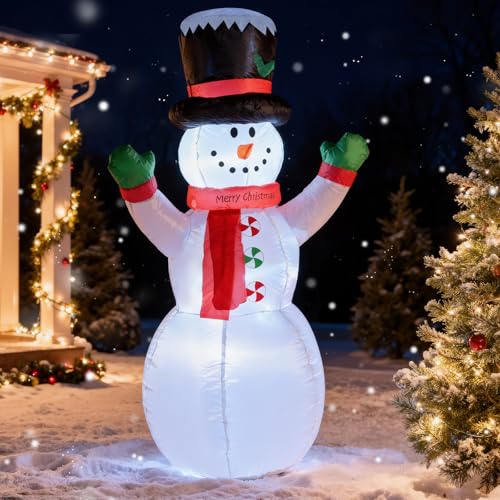 4 FT Christmas Snowman Inflatable with LED Lights Indoor Outdoor Decor E952
