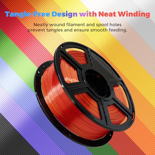 FLASHFORGE Silk PLA Filament 1.75mm, 1kg Spool V8381