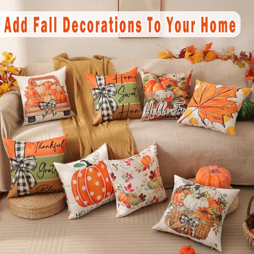 Christmas Pillow Covers 18x18 Set of 4, Double-Sided Print G493315