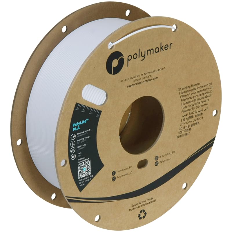 Polymaker PolyLite PLA Filament 1.75mm 1kg Black H626