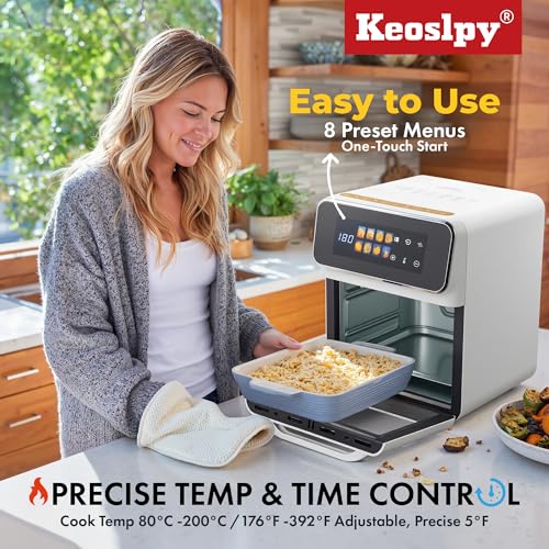 Air Fryer Oven 8Qt, 8 Presets, Crispy Top, Digital Timer, Dishwasher Safe L342813